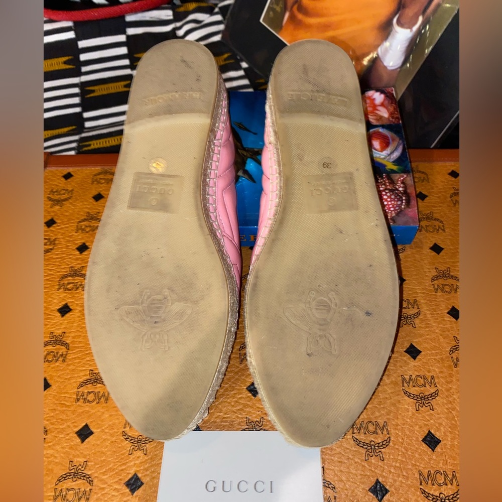 AUTHENTIC GUCCI ‘Charlotte’ Espadrille GG Quilted Matelassé, 39 - Picture 9 of 10